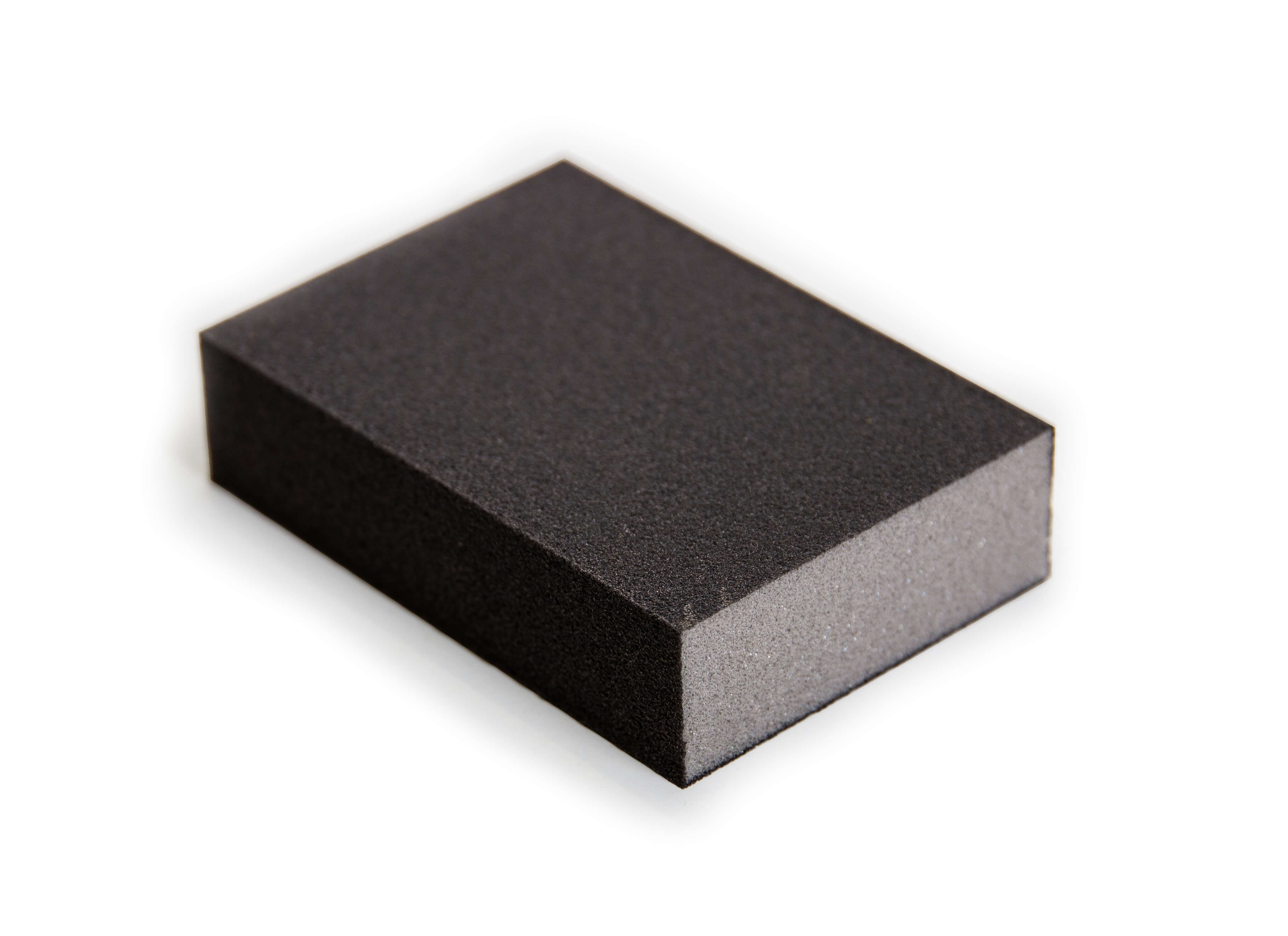 Schleifschwamm mit Schaumstoffkern und Korund-Körnung