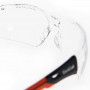 Moderne Schutzbrille mit randloser Sichtscheibe aus Polycarbonat 