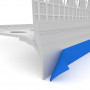 Hart-PVC- Leiste mit beidseitigem WDVS-Gewebe und sichtbarer Tropfkante