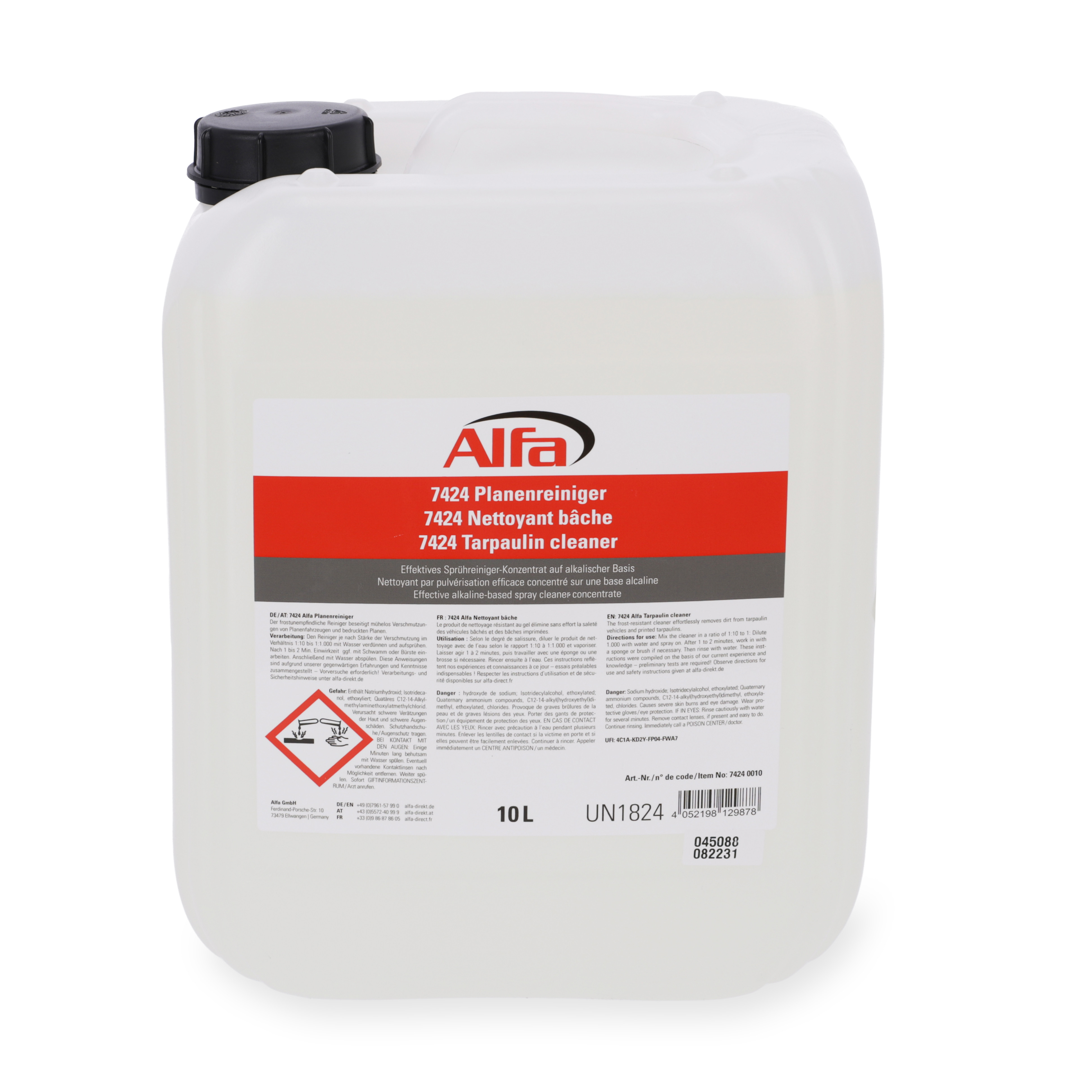 Effektives Sprühreiniger Konzentrat auf alkalischer Basis