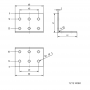 Feuerverzinkter, gleichschenkliger Lochplattenwinkel