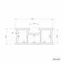 Technische Zeichnung TL Alu-Terrassenprofil UNI