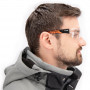 Moderne Schutzbrille mit randloser Sichtscheibe aus Polycarbonat 