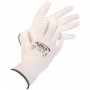 PU-beschichteter Nylon-Feinstrickhandschuh in weiß