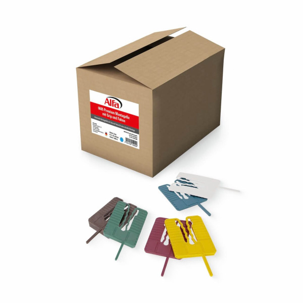 6605 Alfa Premium Montagefix mit Grip und Fahne